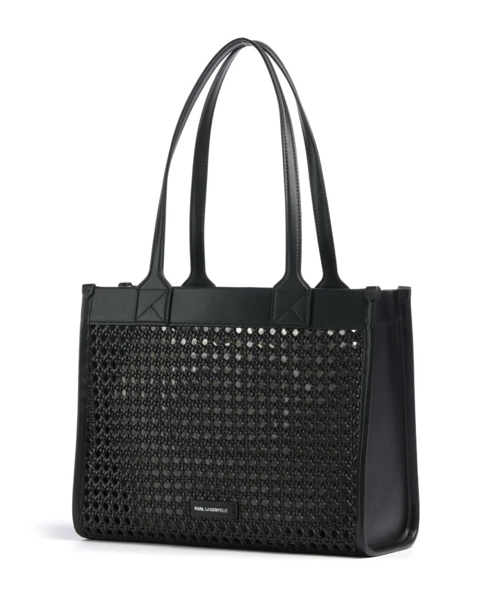 K/Skuare Shopper Lederimitat schwarz