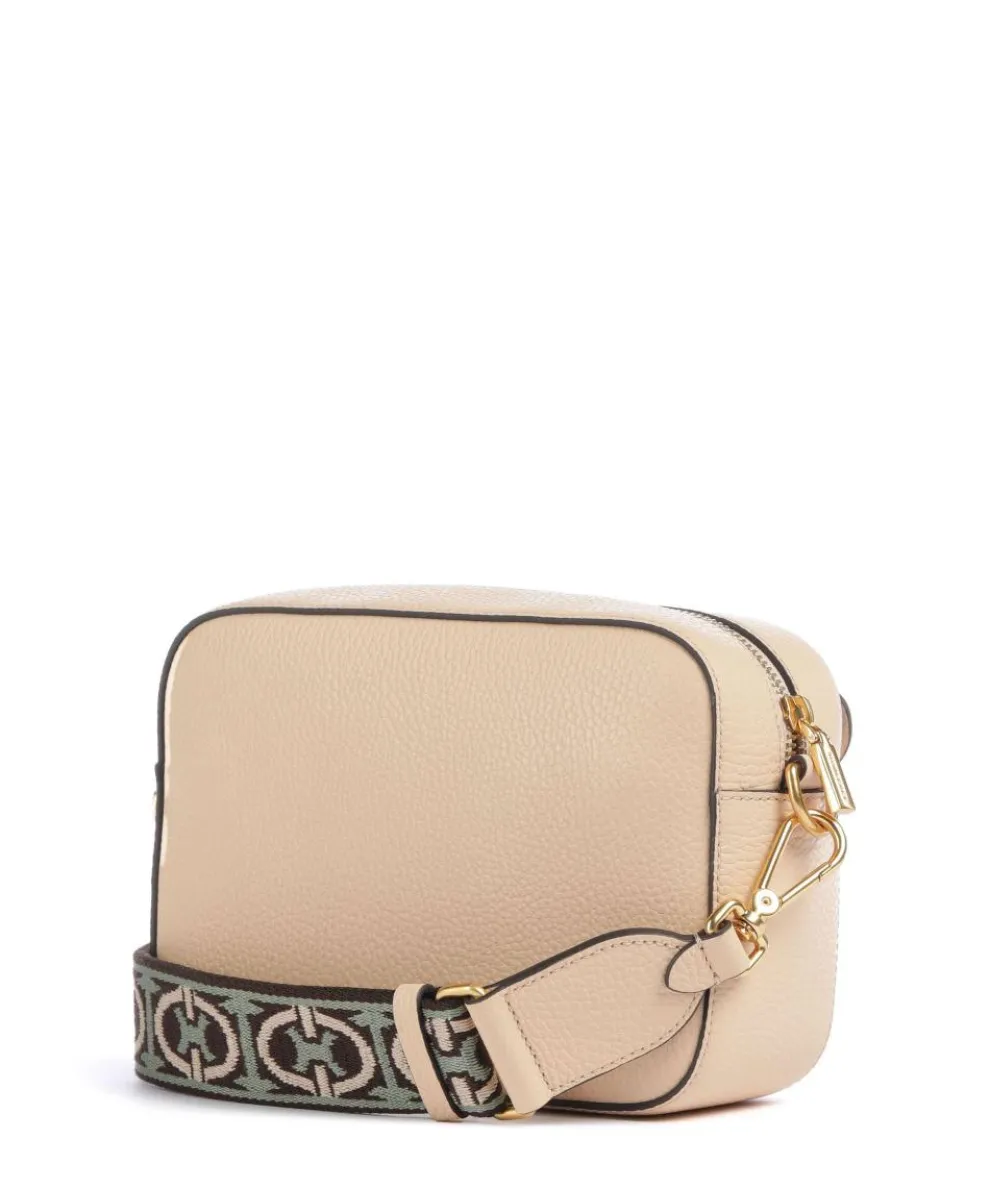 Beat Soft Ribbon Umhängetasche genarbtes Leder natur