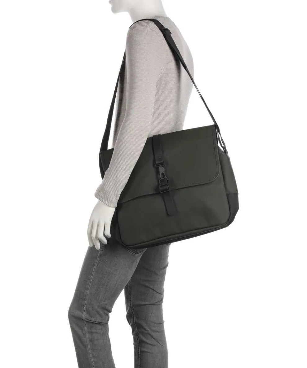 Kuriertasche 16″ Polyurethane, Polyester dunkelgrün