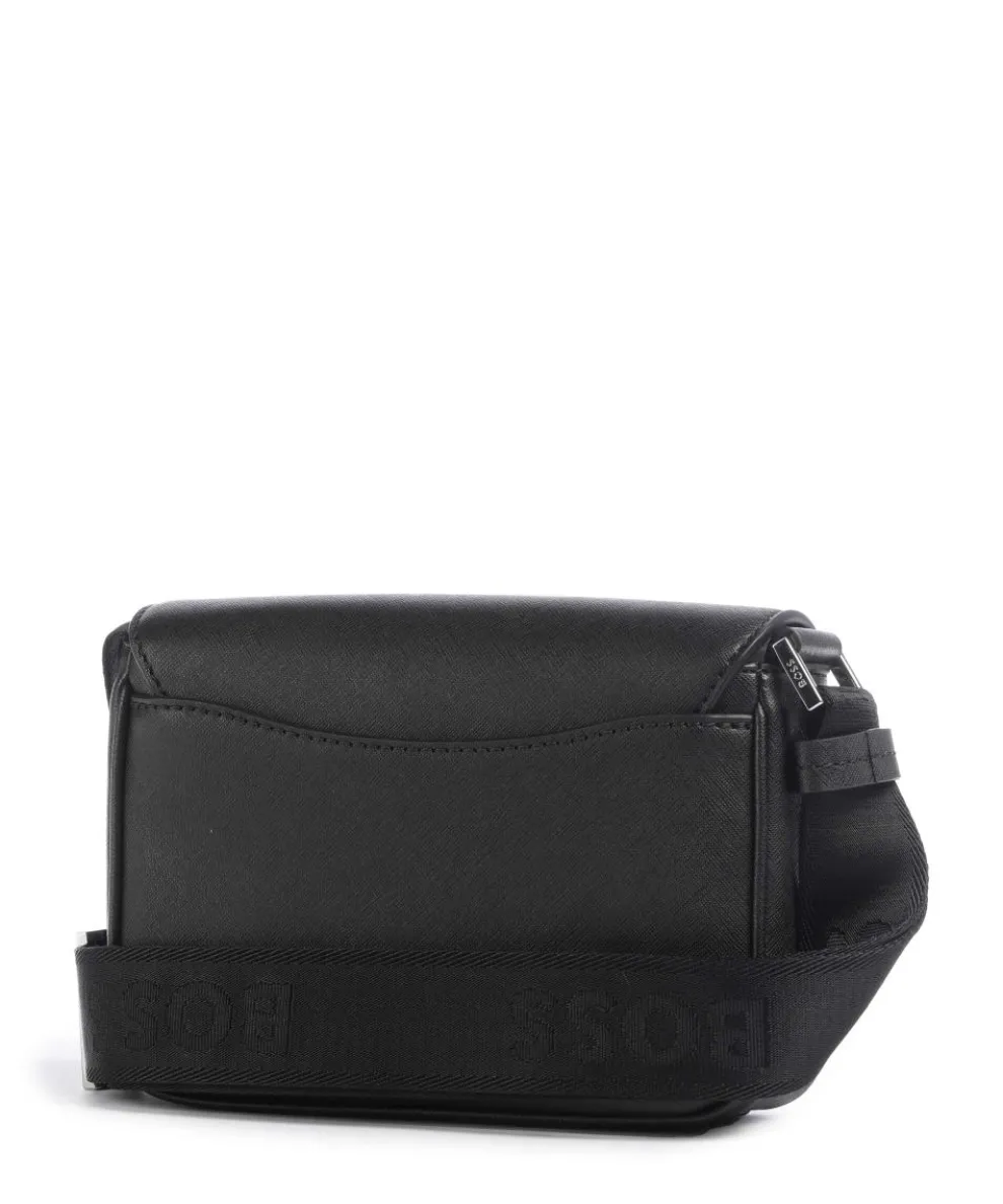 Zair Umhängetasche Leder schwarz