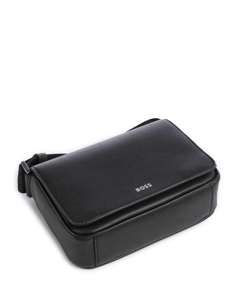 Zair Umhängetasche Leder schwarz