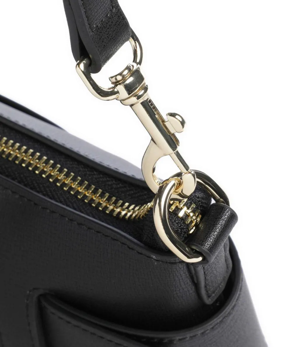 Susie Schultertasche Lederimitat schwarz