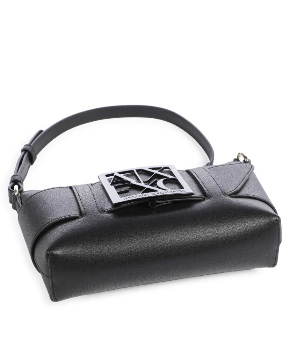 Susie Schultertasche Lederimitat schwarz