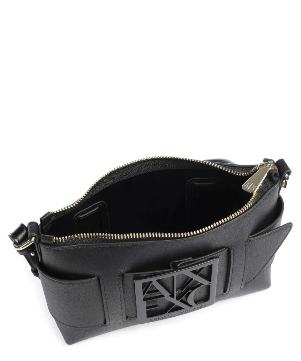 Susie Schultertasche Lederimitat schwarz