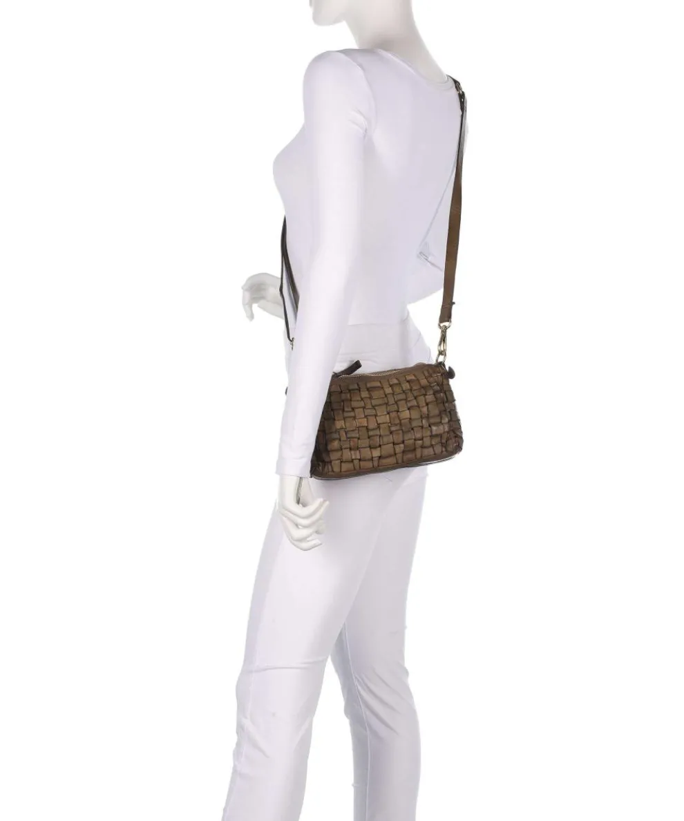 Umhängetasche fein genarbtes Rindsleder olivgrün