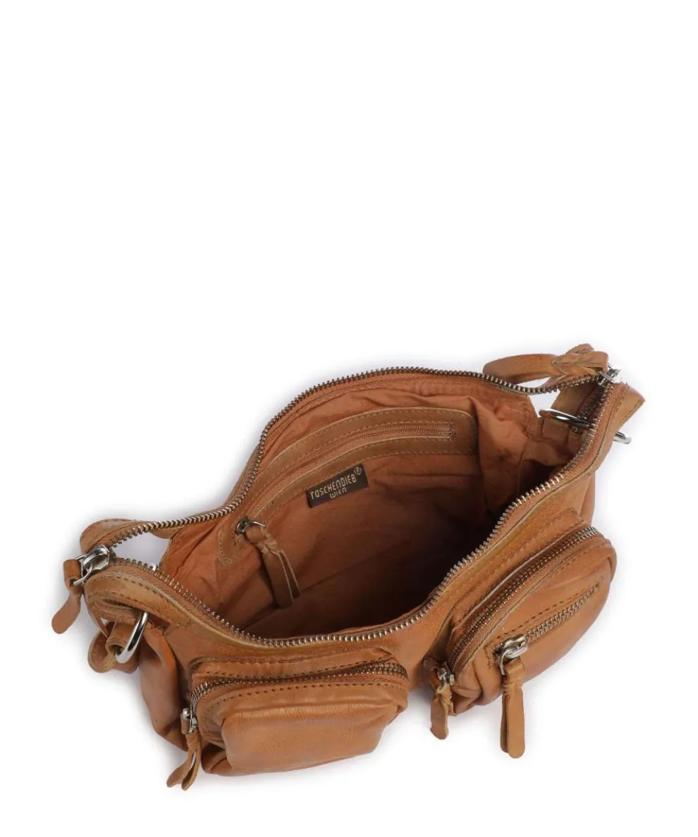 Salvatorianerplatz 4 Schultertasche genarbtes Rindsleder braun