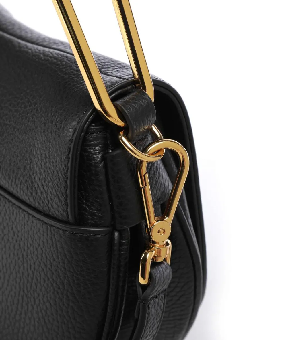 Magie Soft Schultertasche genarbtes Rindsleder schwarz