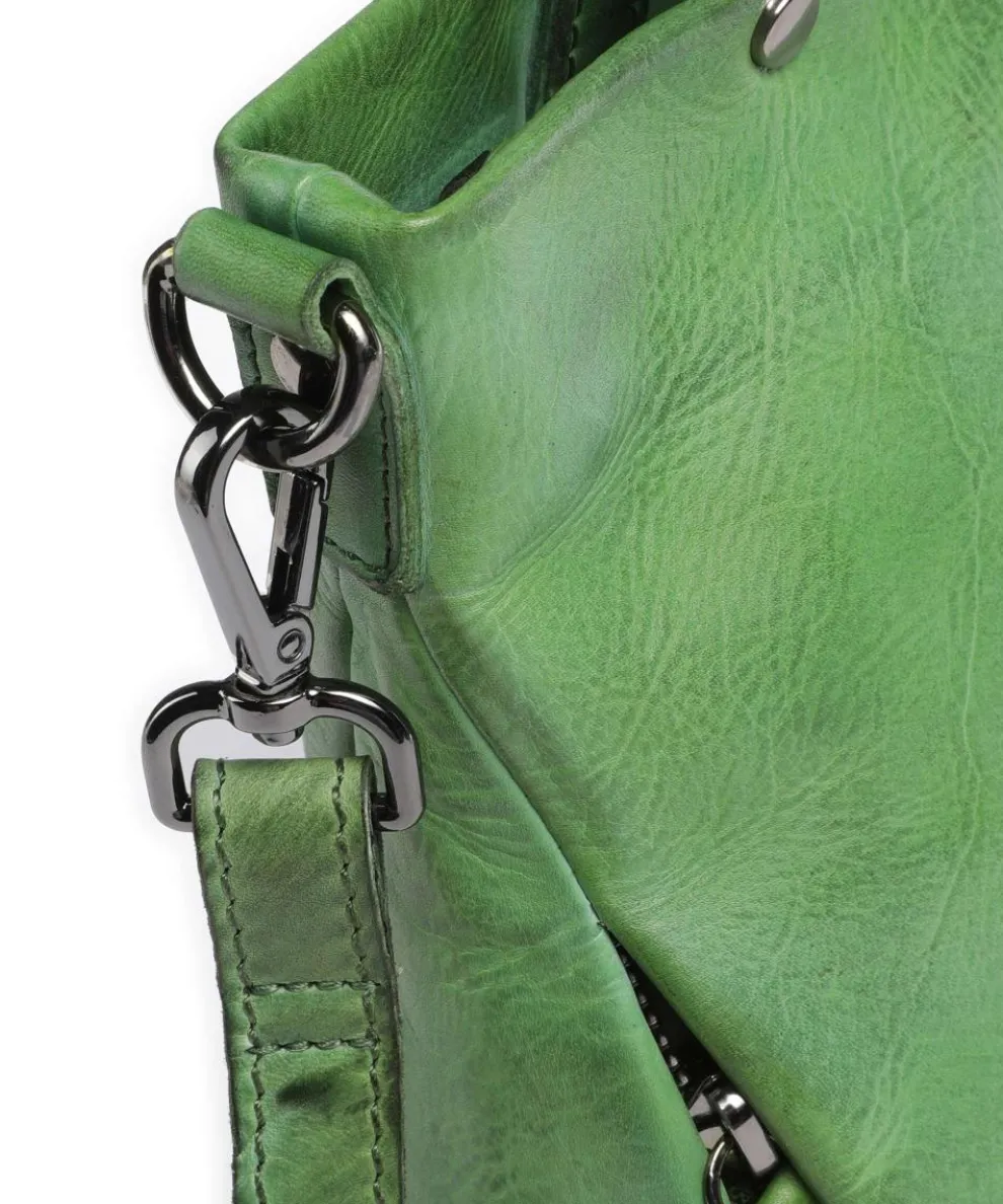 Nelson 3 Handtasche genarbtes Leder grün