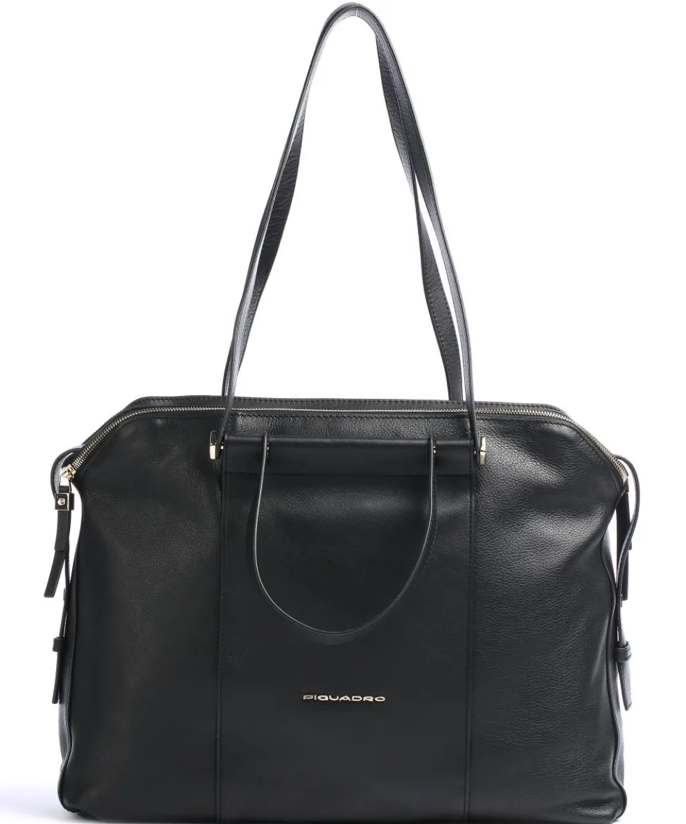 Circle Aktentasche 14″ fein genarbtes Rindsleder schwarz