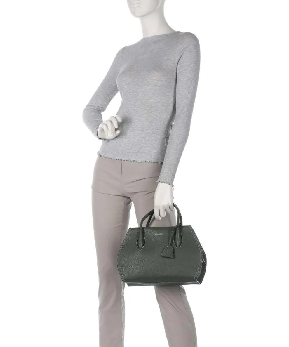 Lord Handtasche genarbtes Leder khaki