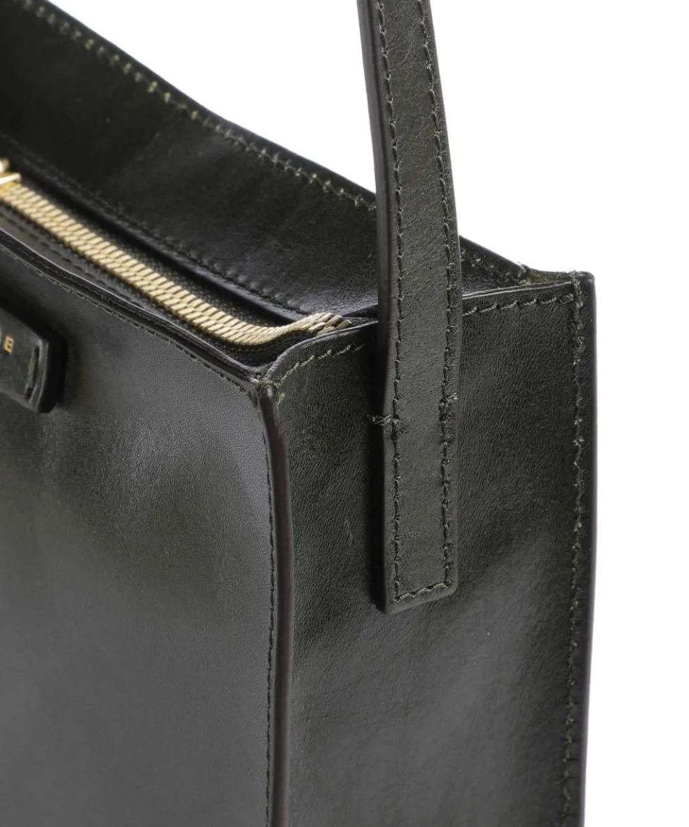 Mirra Umhängetasche fein genarbtes Rindsleder khaki