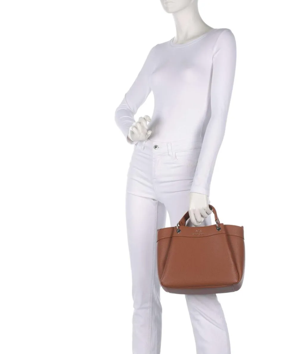 Wave M Handtasche Lederimitat braun