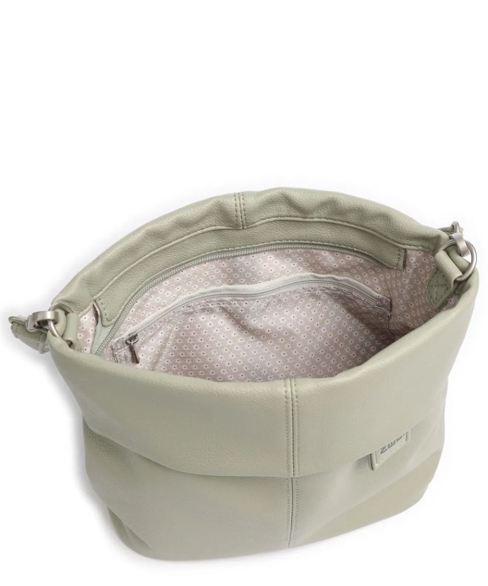 Mademoiselle.M M8 Schultertasche Lederimitat graugrün