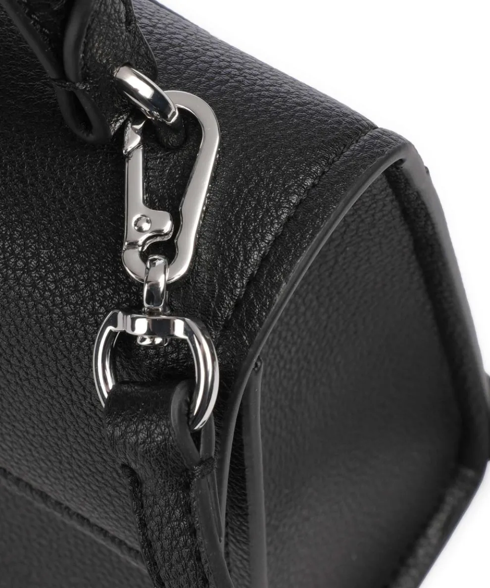 K/Ikon Handtasche Lederimitat schwarz