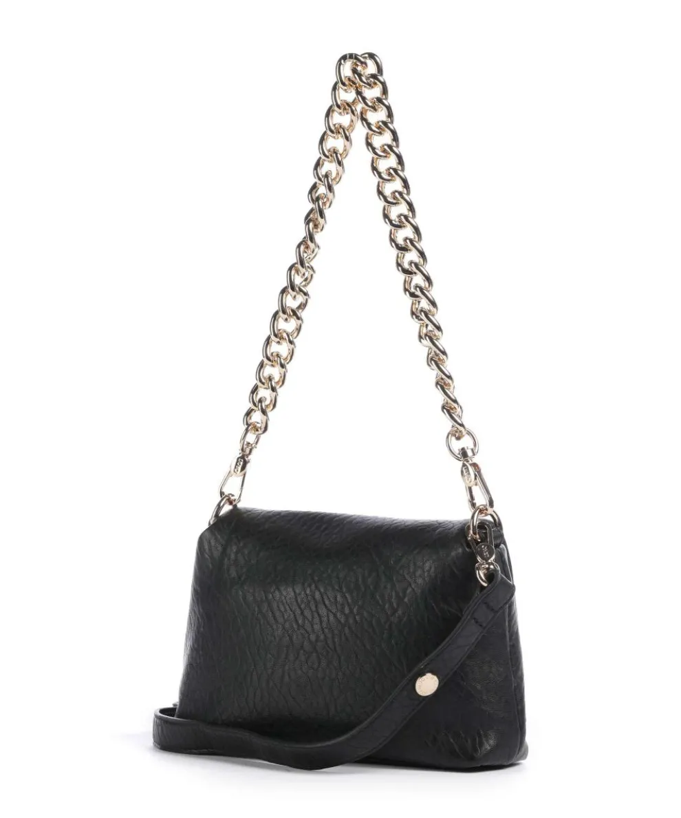 Icon S Schultertasche Lederimitat schwarz