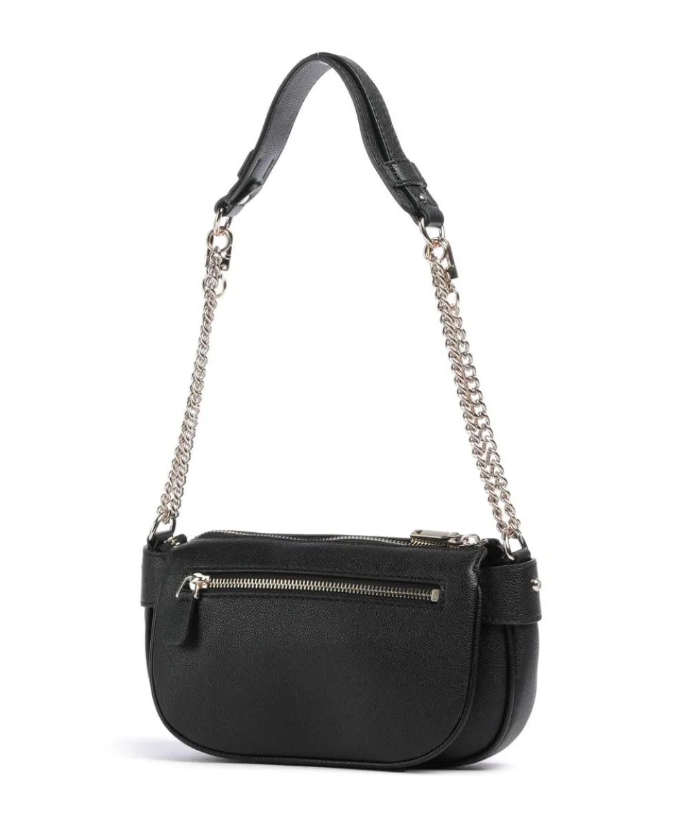 Fedora Schultertasche Lederimitat schwarz