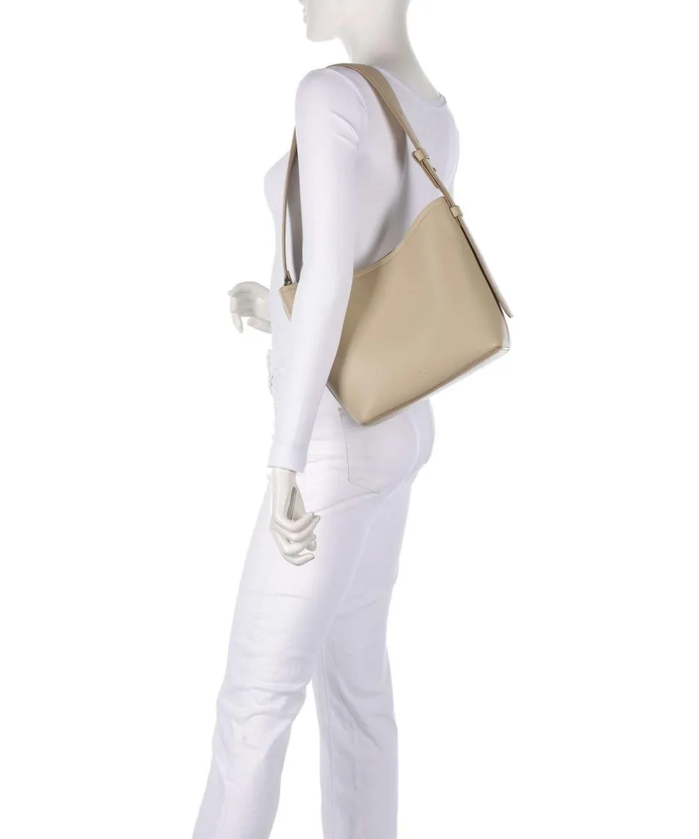 Bathurst Mews Beuteltasche genarbtes Rindsleder beige