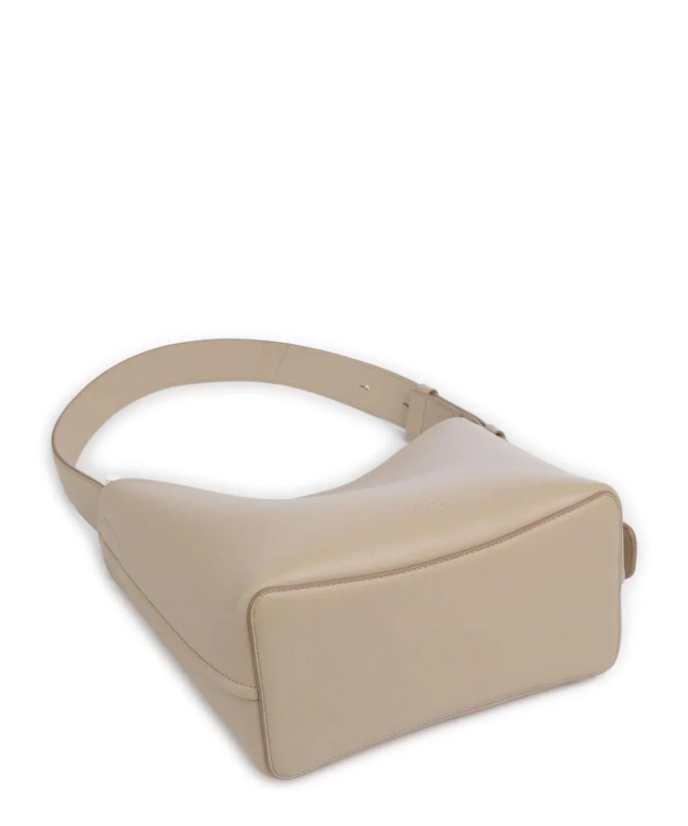 Bathurst Mews Beuteltasche genarbtes Rindsleder beige