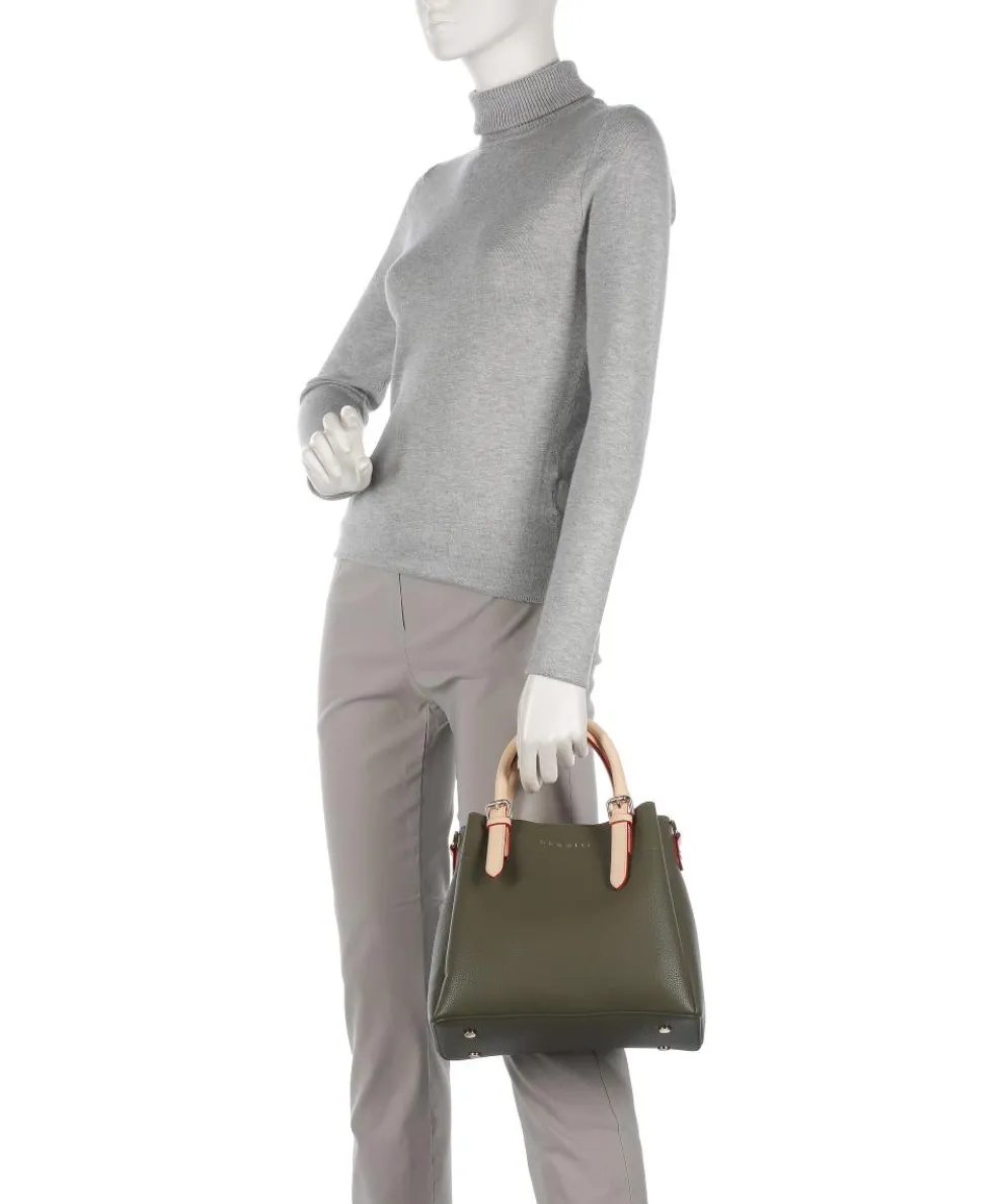 Ella Handtasche Lederimitat olivgrün