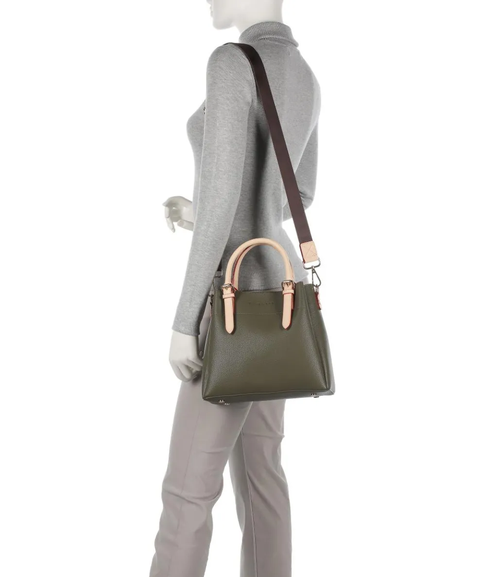 Ella Handtasche Lederimitat olivgrün