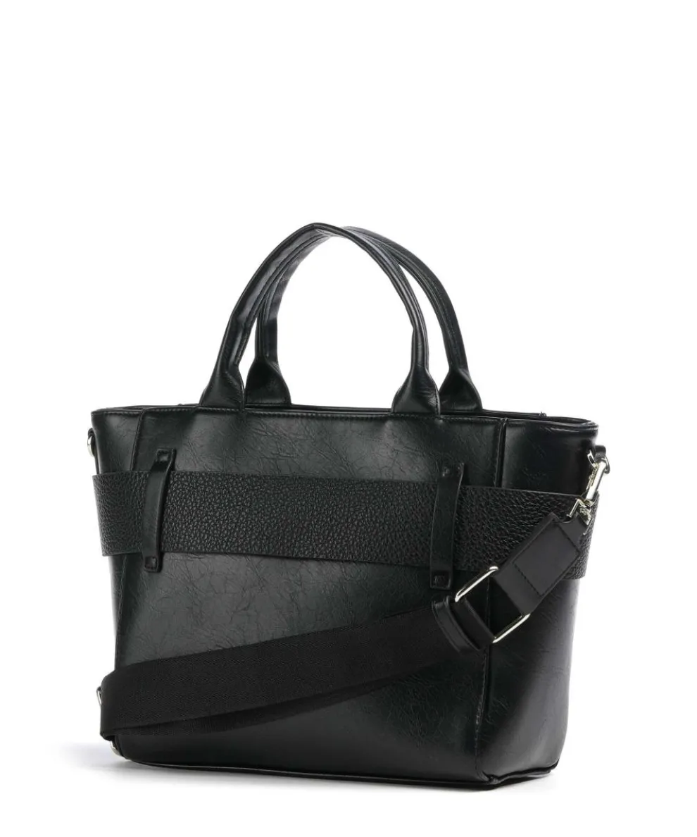 Jimsa Handtasche Lederimitat schwarz