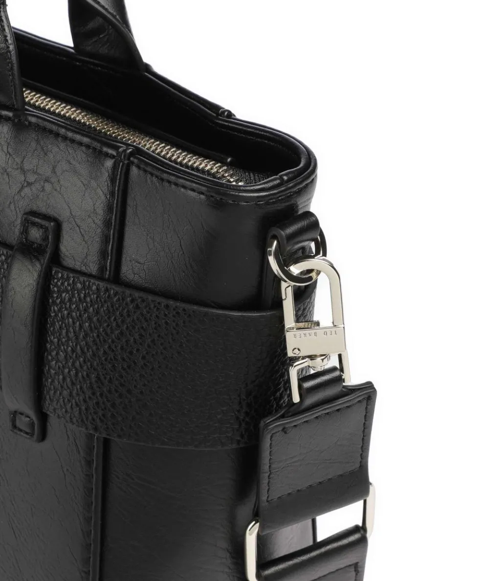 Jimsa Handtasche Lederimitat schwarz