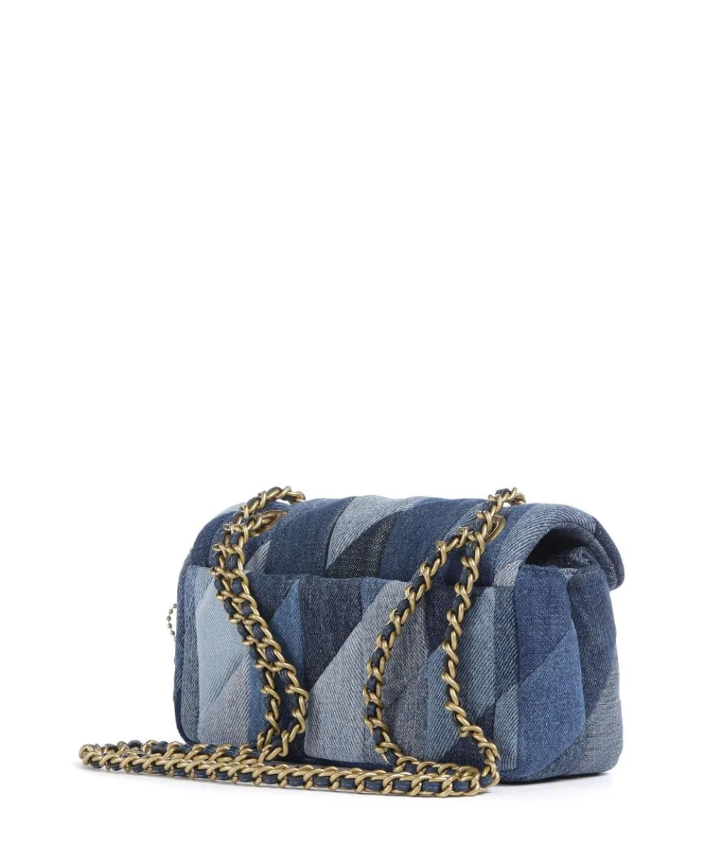 Tabby Patchwork 20 Schultertasche Baumwolle blau