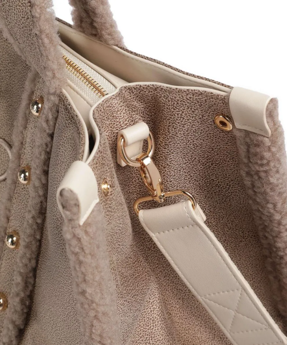 L Shopper Lederimitat hellbraun