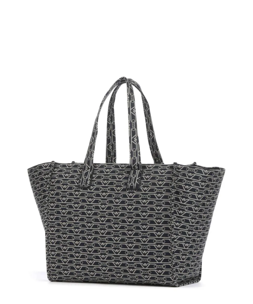 La Gio Shopper Canvas blau/beige