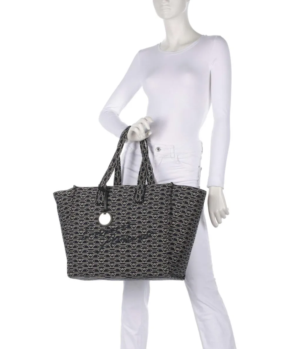La Gio Shopper Canvas blau/beige