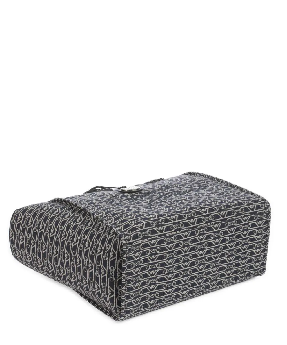 La Gio Shopper Canvas blau/beige