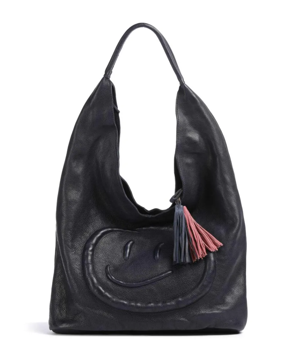 Lachnerstrasse 5 Shopper genarbtes Rindsleder navy