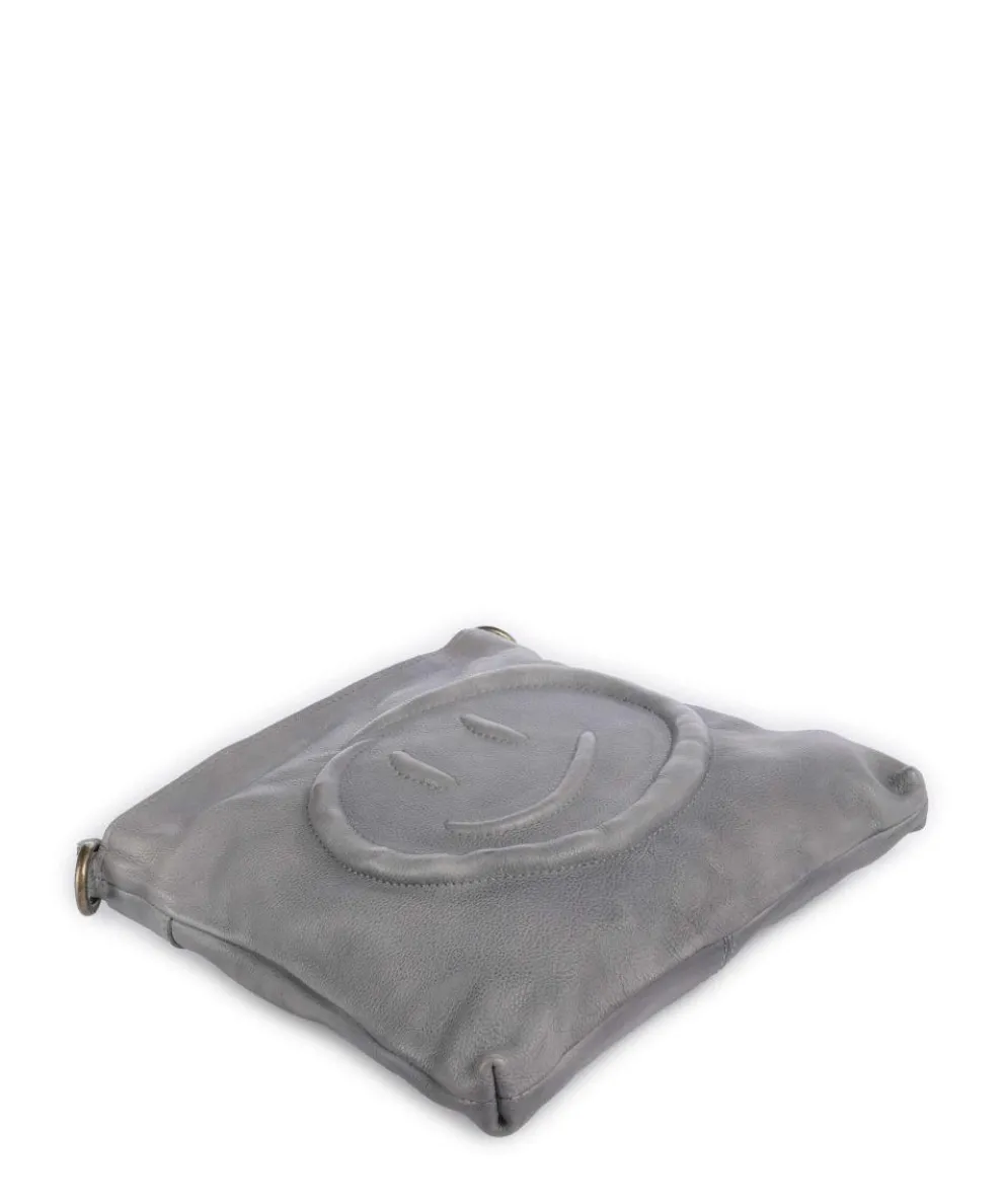 Lachnerstrasse 4 Umhängetasche genarbtes Rindsleder grau