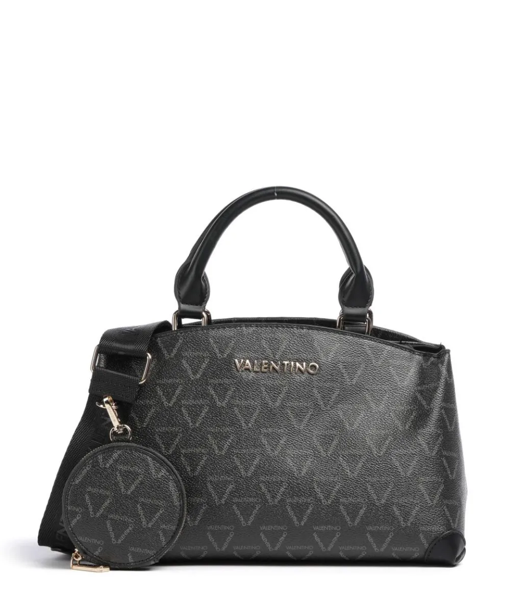 Lady Re Handtasche Lederimitat schwarz