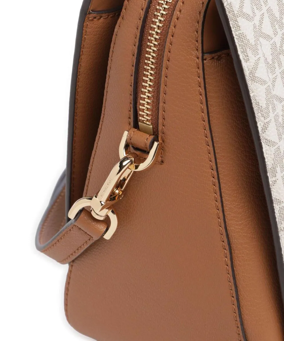 Laila Handtasche Canvas elfenbein/braun