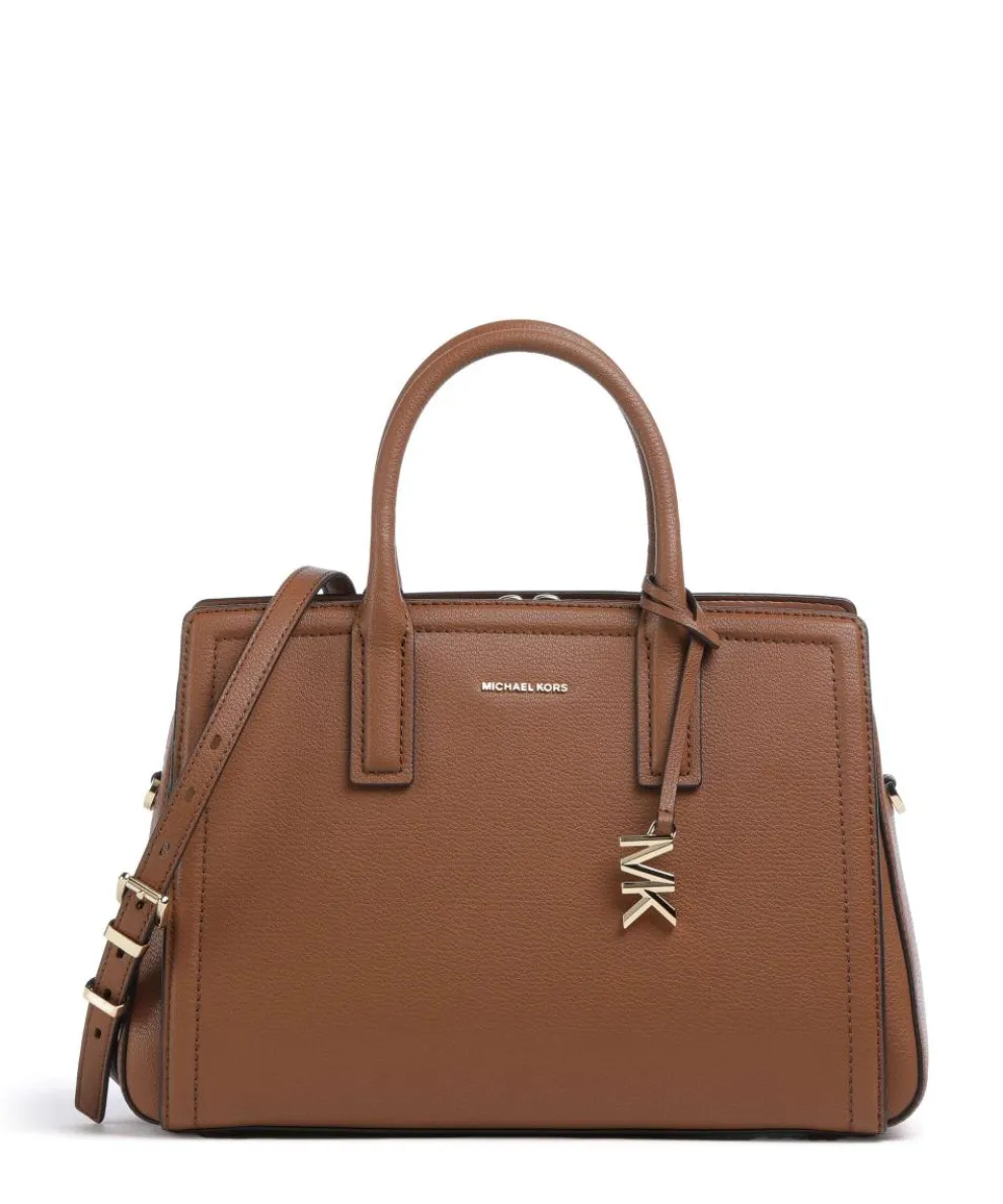 Laila Handtasche genarbtes Rindsleder braun