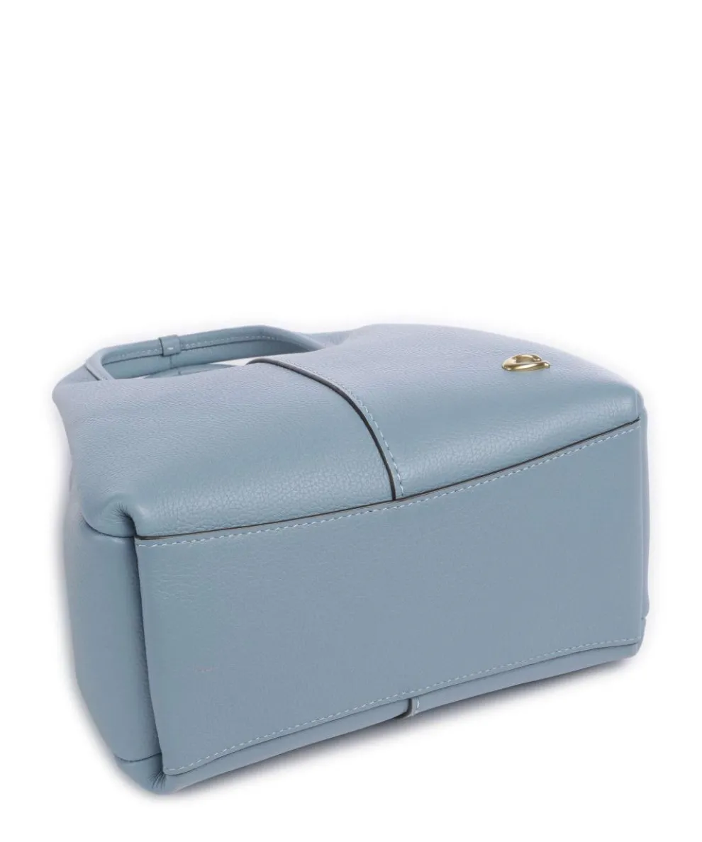 Lana 23 Handtasche genarbtes Leder hellblau