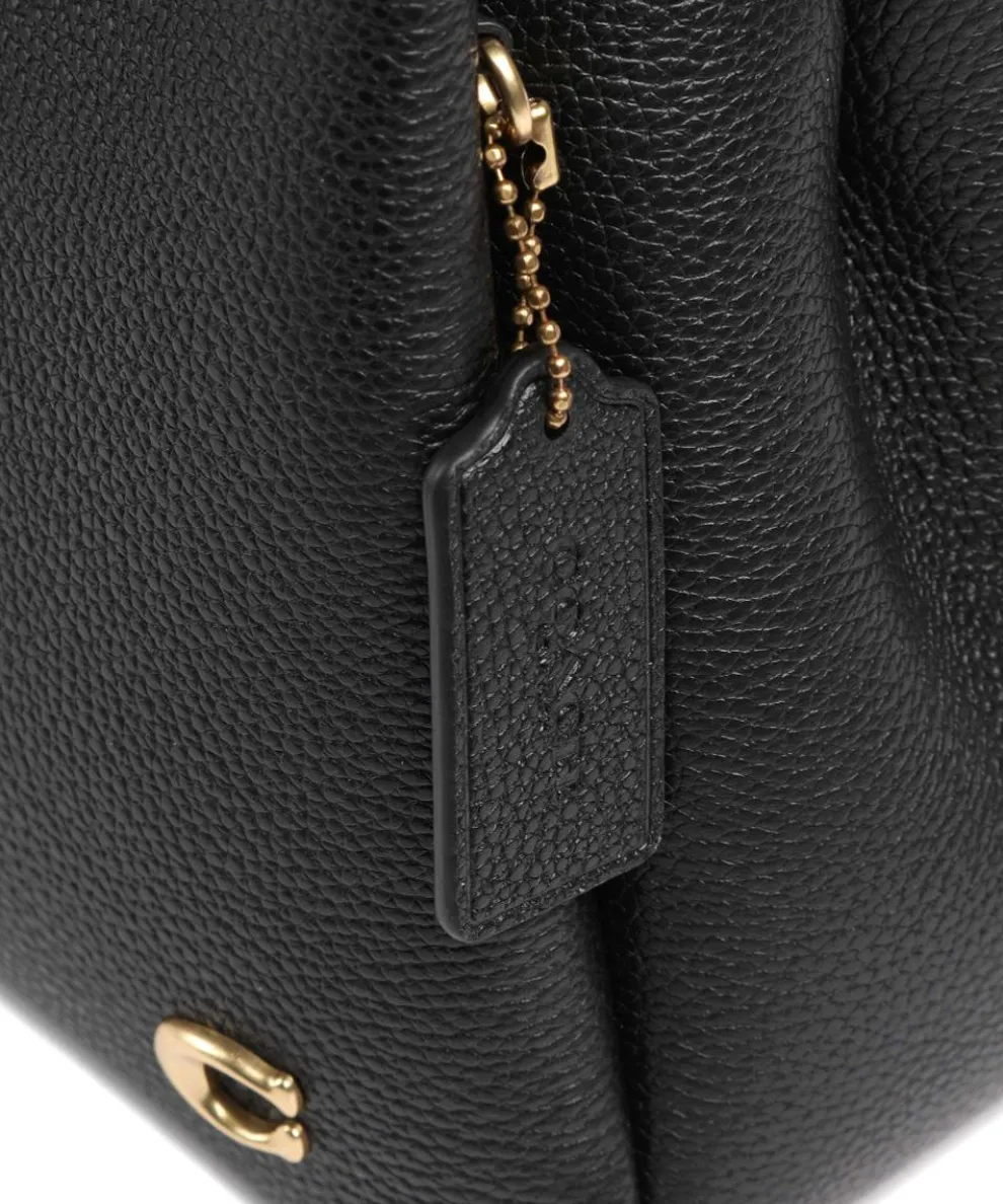 Lana 23 Handtasche genarbtes Leder schwarz