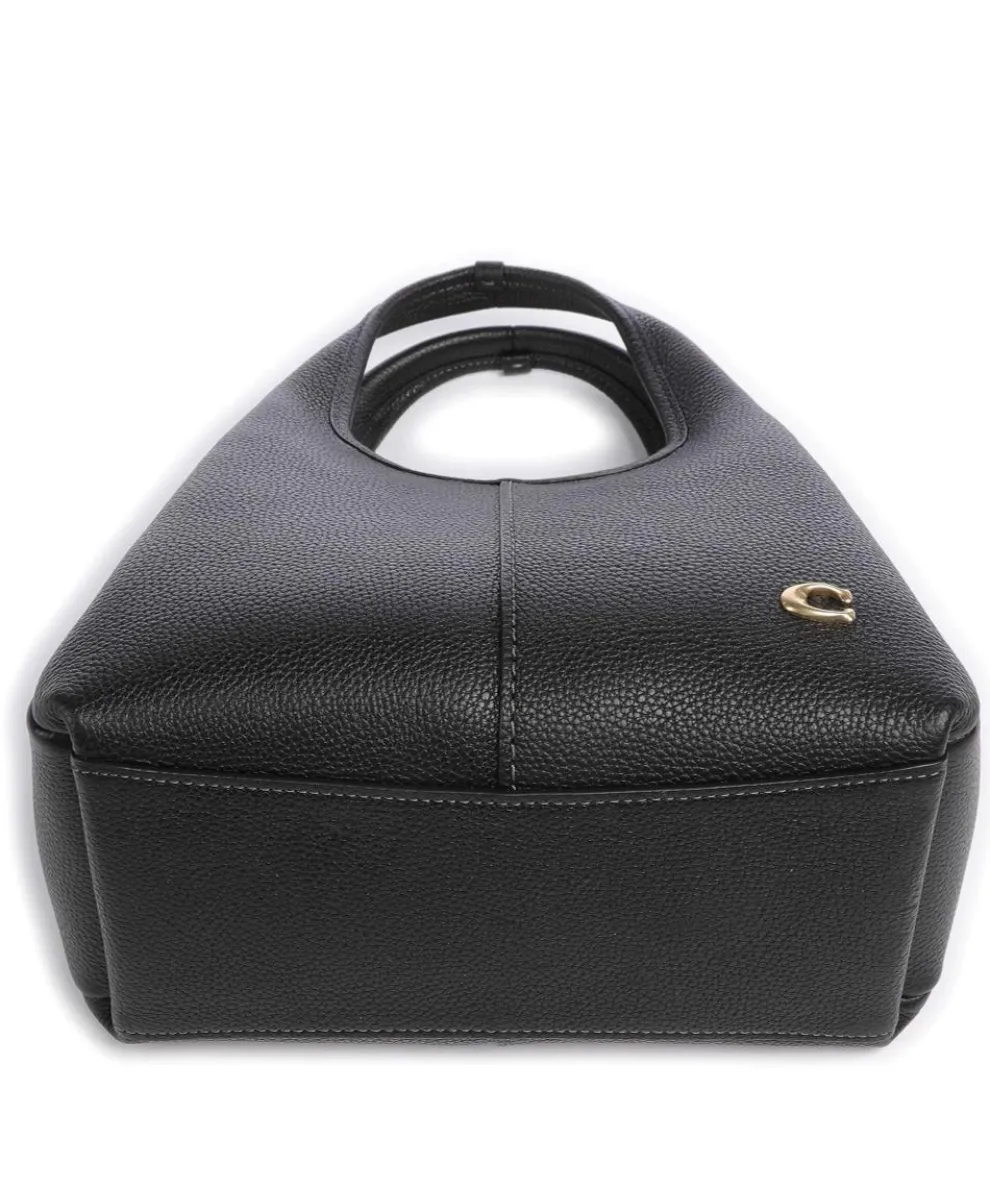 Lana 23 Handtasche genarbtes Leder schwarz