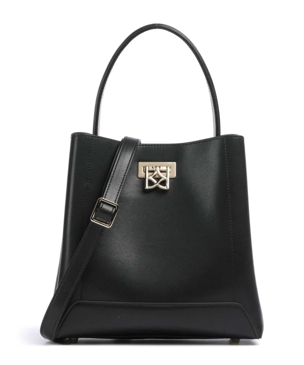 Laurie Handtasche fein genarbtes Leder schwarz