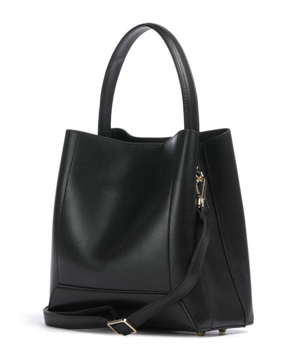Laurie Handtasche fein genarbtes Leder schwarz