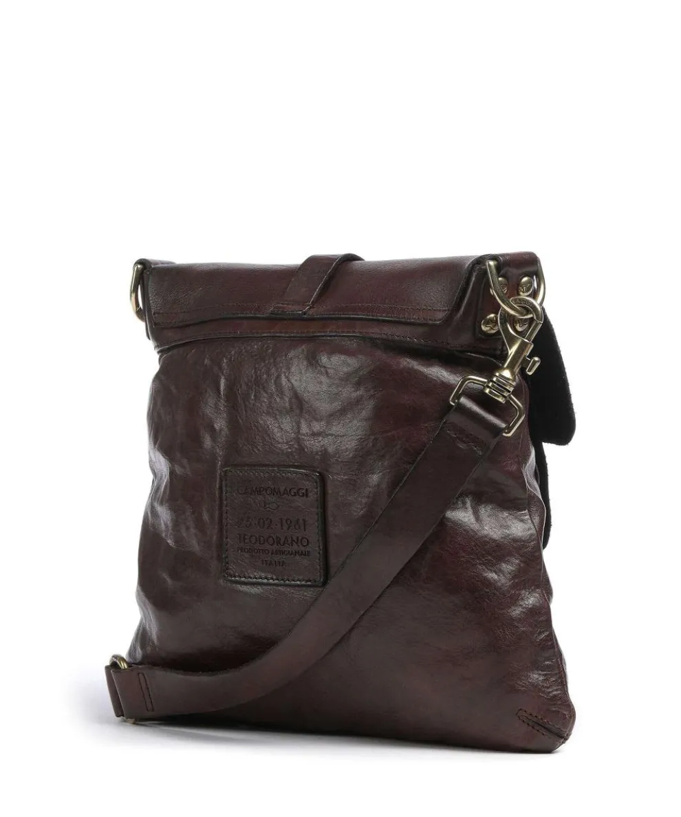 Lavata Schultertasche genarbtes Rindsleder dunkelbraun