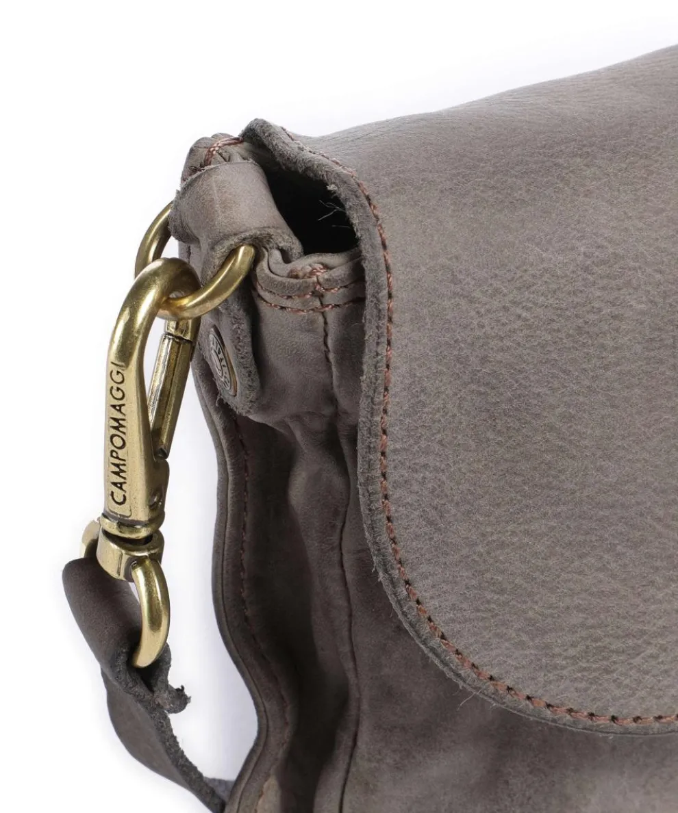 Umhängetasche fein genarbtes Rindsleder grau