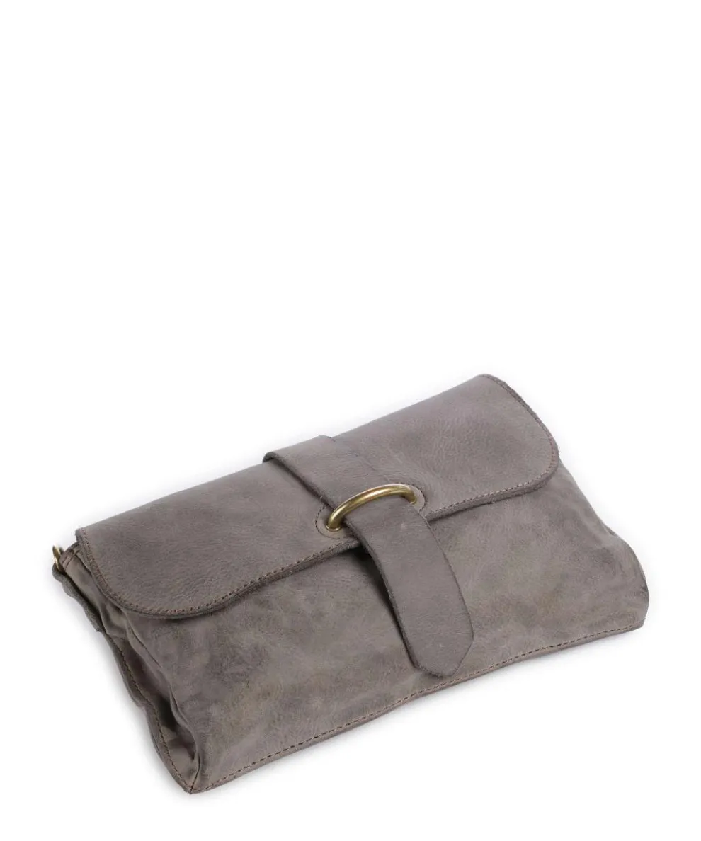 Umhängetasche fein genarbtes Rindsleder grau