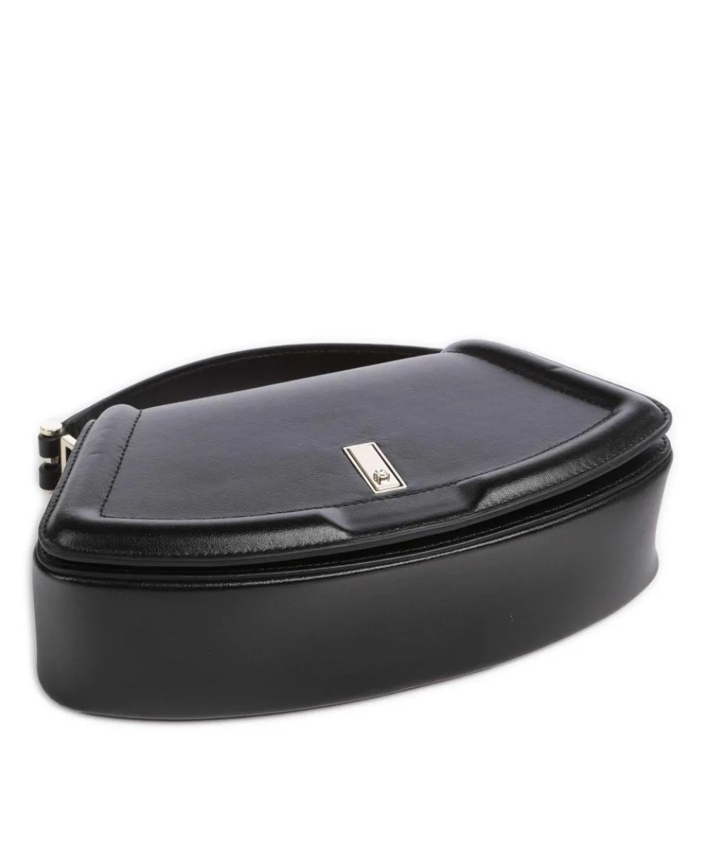 Ariell M Handtasche glattes Rindsleder schwarz