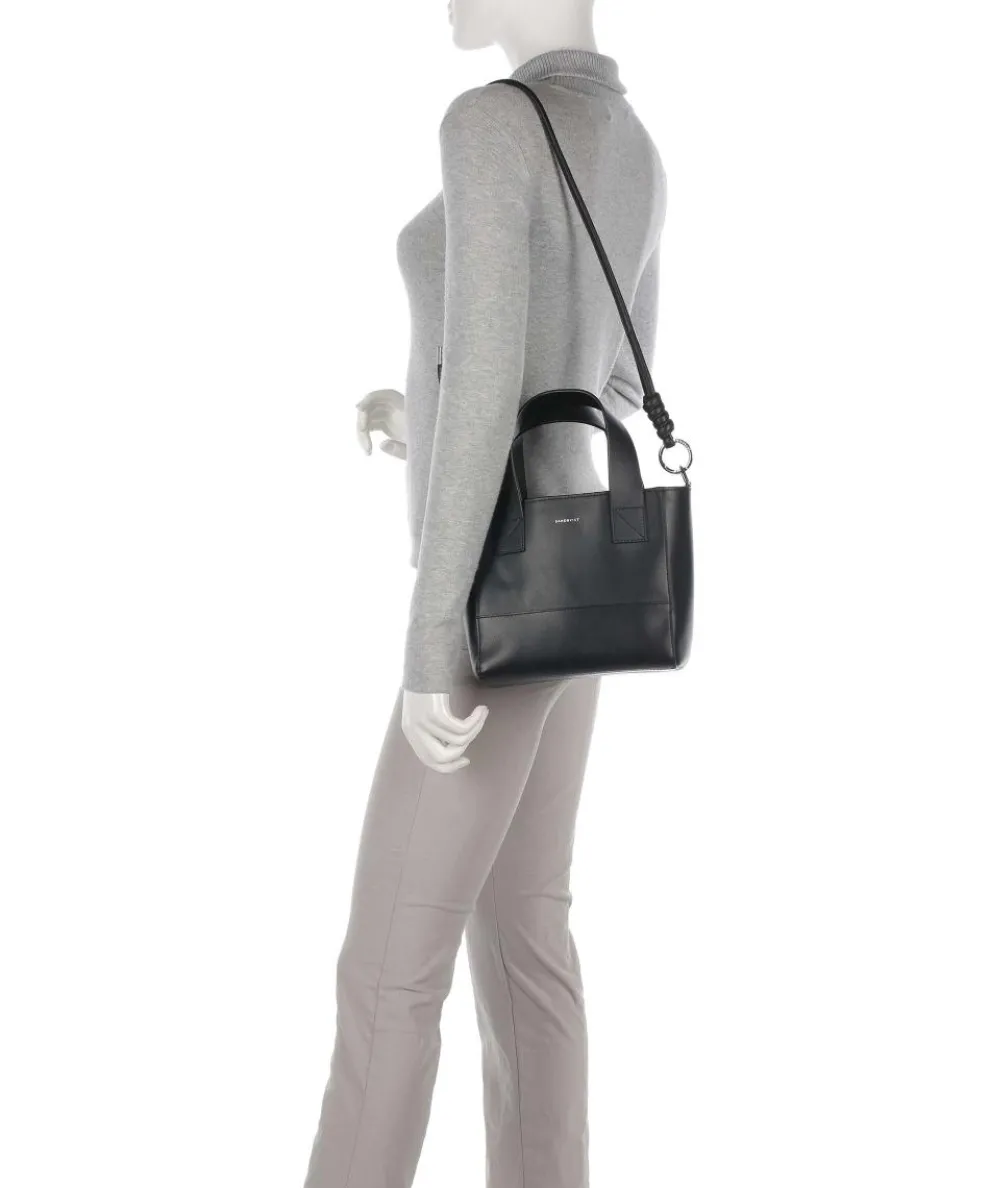 Leather Classics Cecilia Handtasche fein genarbtes Leder schwarz