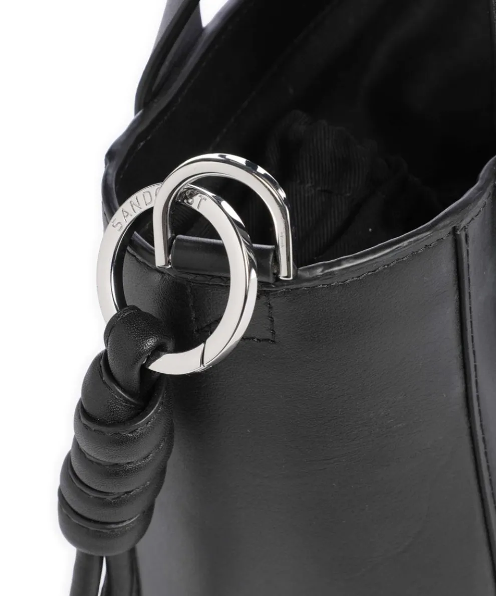 Leather Classics Cecilia Handtasche fein genarbtes Leder schwarz