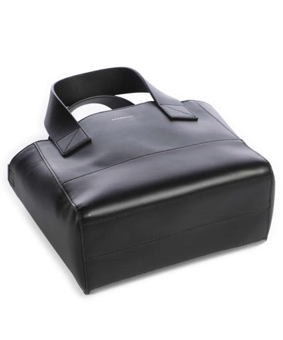 Leather Classics Cecilia Handtasche fein genarbtes Leder schwarz