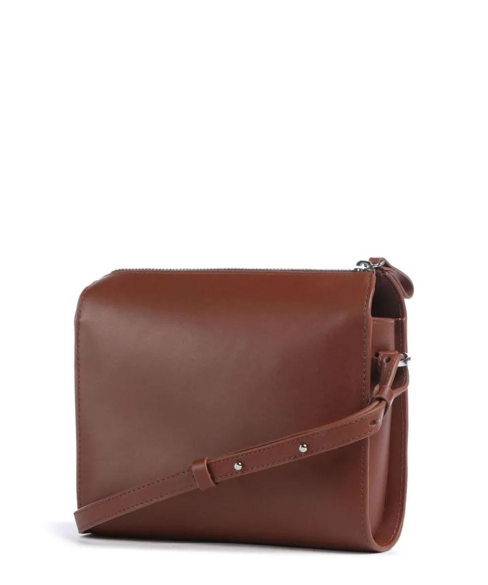 Leather Classics Frances Umhängetasche fein genarbtes Rindsleder braun