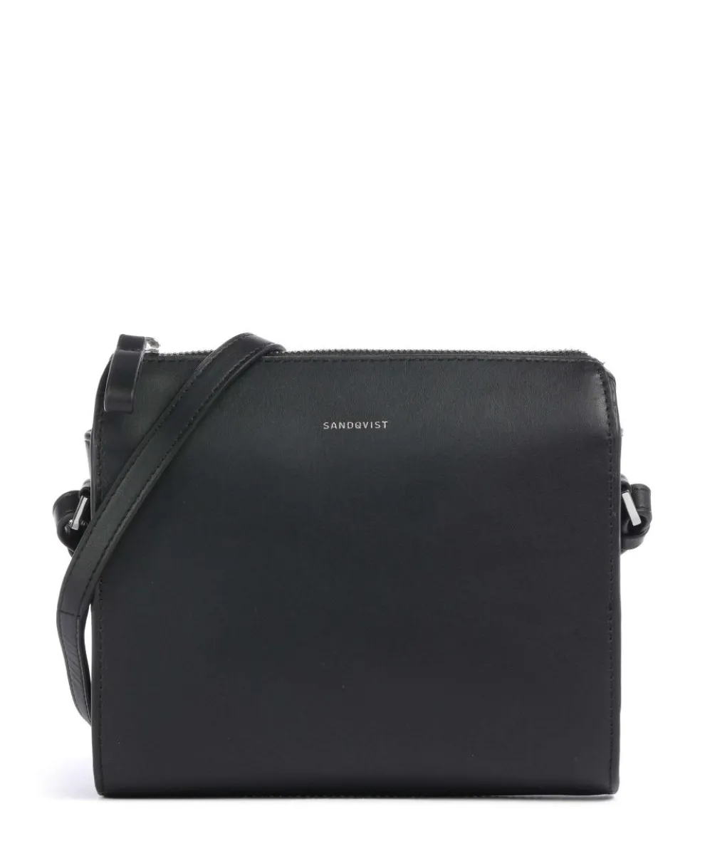 Leather Classics Frances Umhängetasche fein genarbtes Rindsleder schwarz